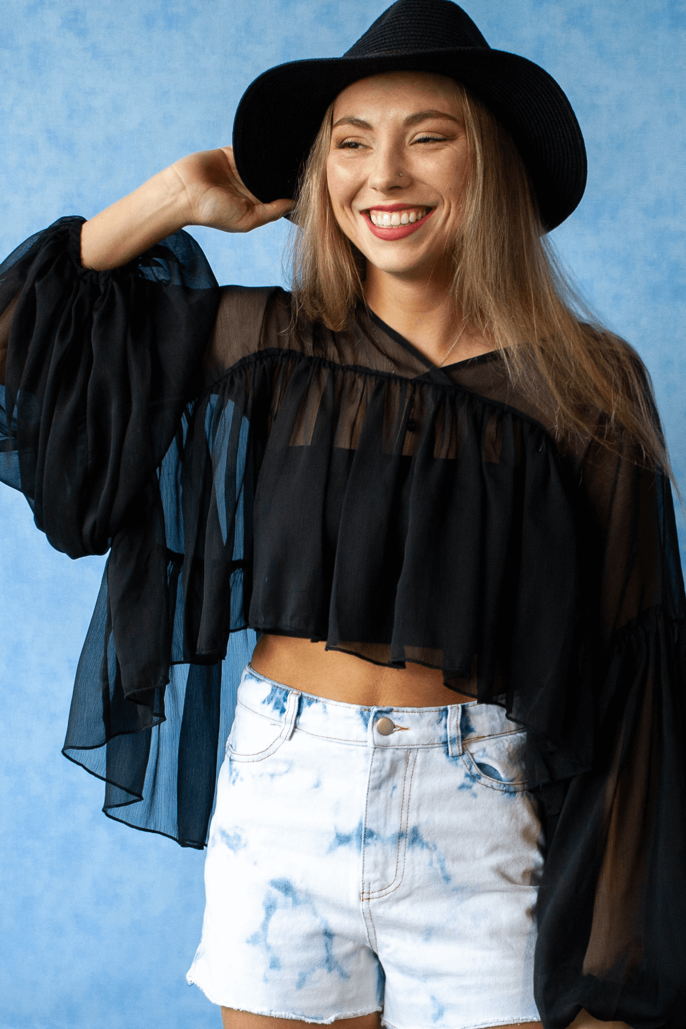 Roadtrippin' Bleached Denim Shorts