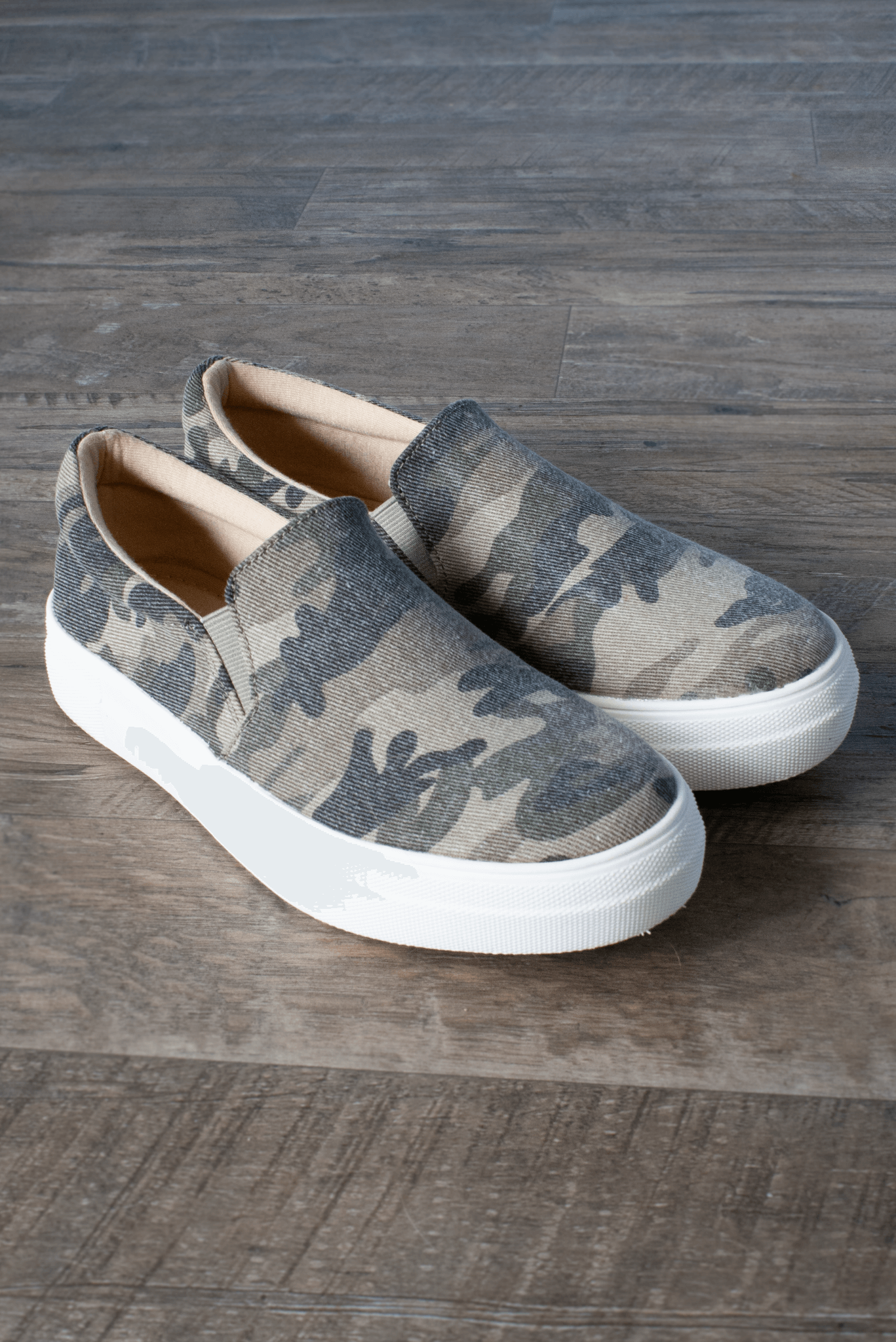 Now You See Me Camo Slip-on Sneakers